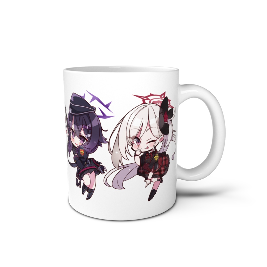 マグカップ【便利屋68】アル ハルカ ムツキ カヨコ ブルアカ