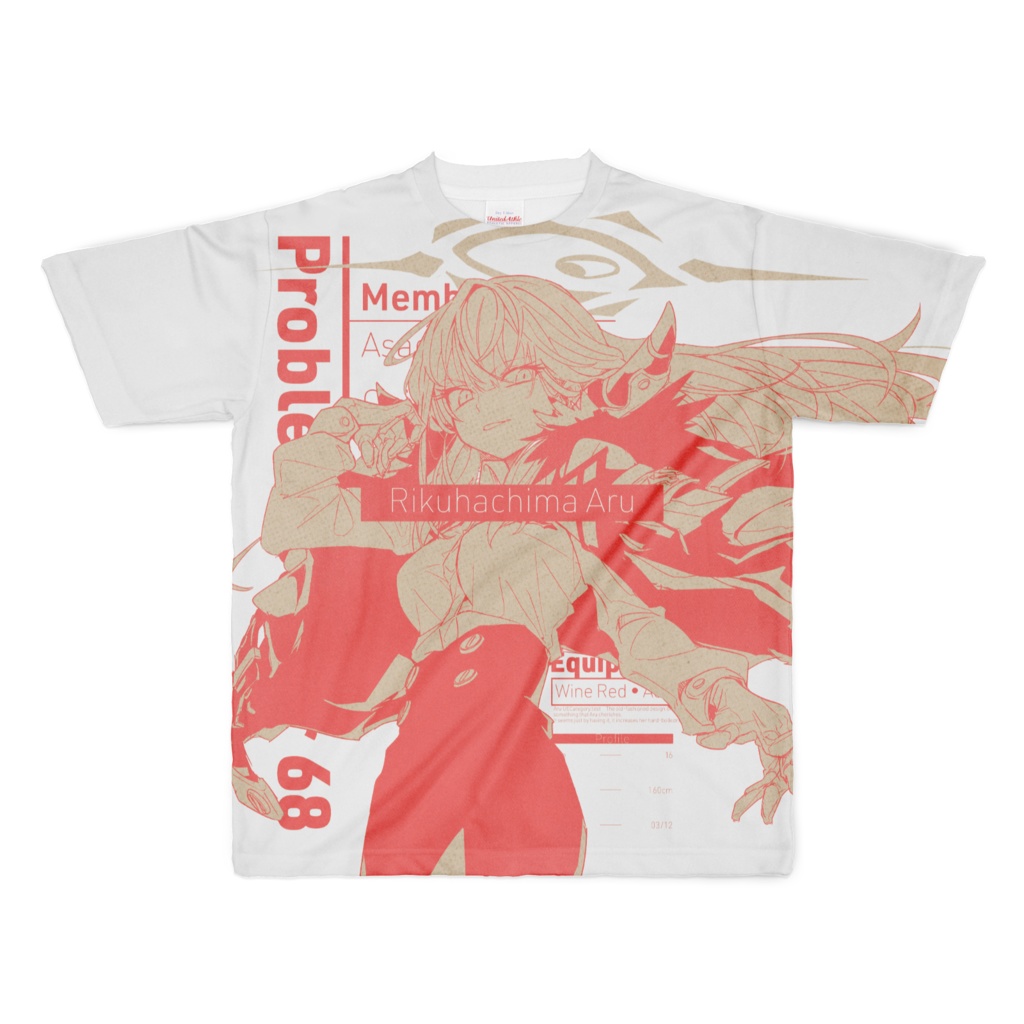 フルグラフィックTシャツ 【 便利屋68 アル 】 ブルアカ