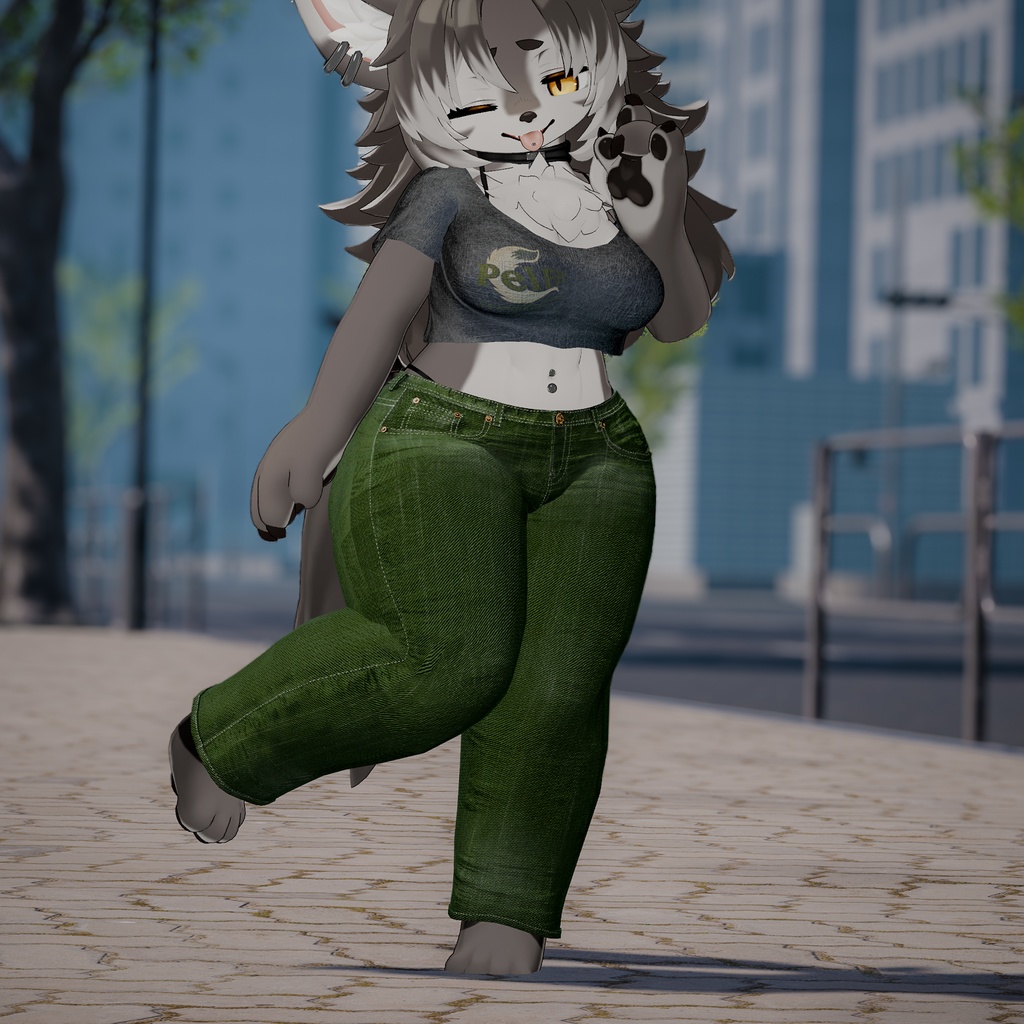 【しっぽが窮屈なあなたへ】ケモノ向けジーンズ