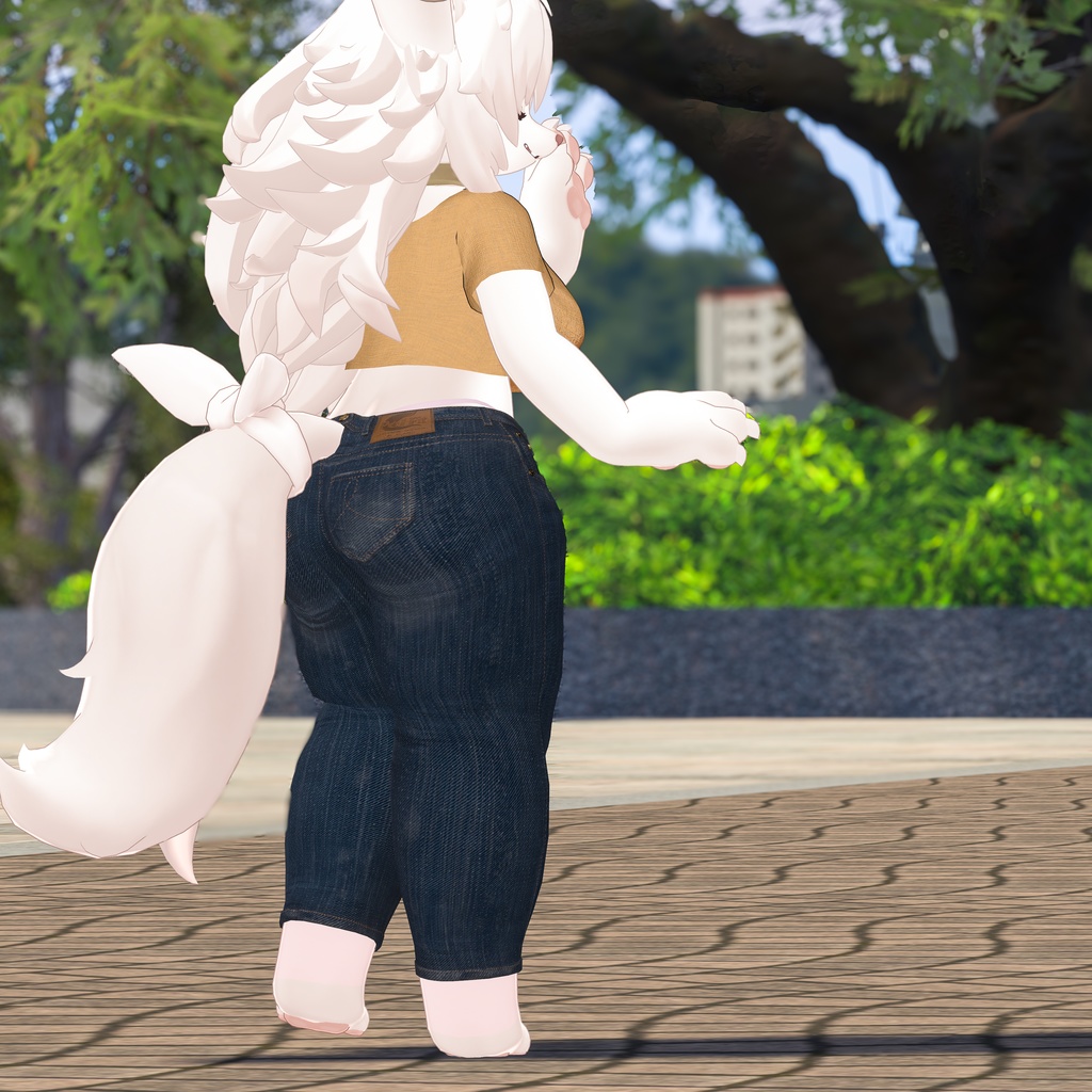 【しっぽが窮屈なあなたへ】ケモノ向けジーンズ