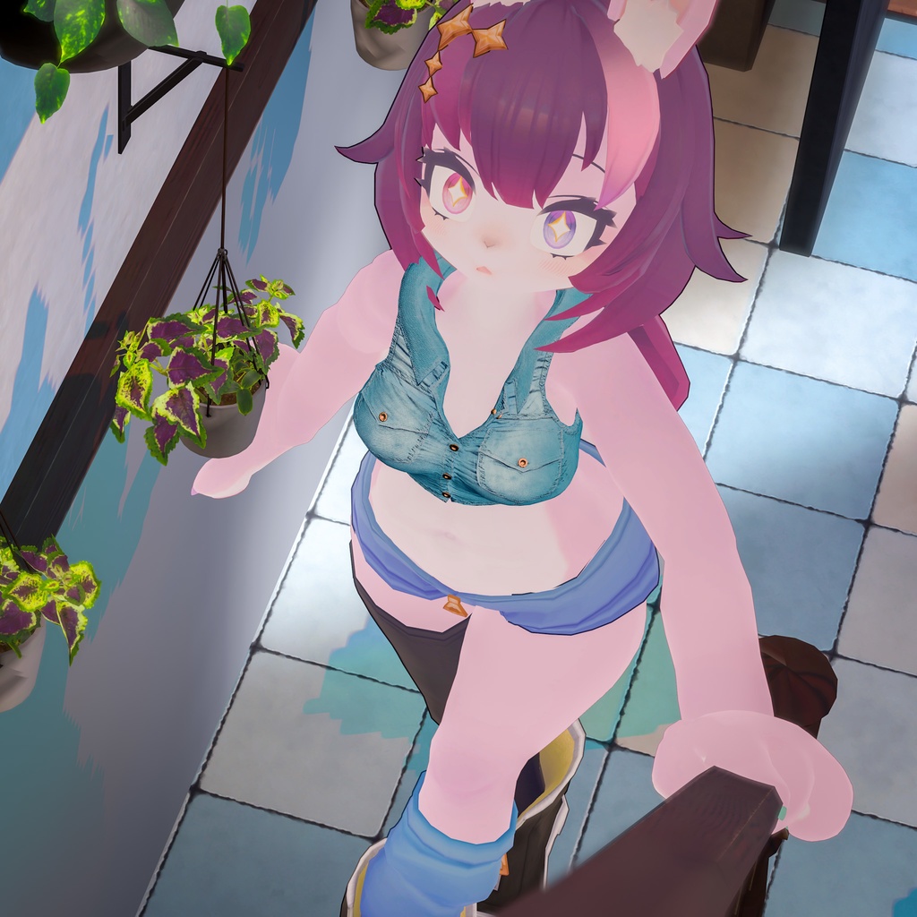 【ladies】デニムベスト