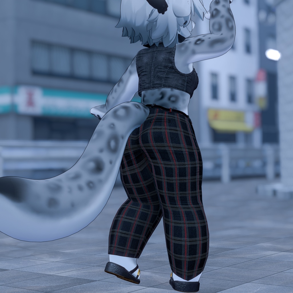 【しっぽ穴あり】きれいめパンツ