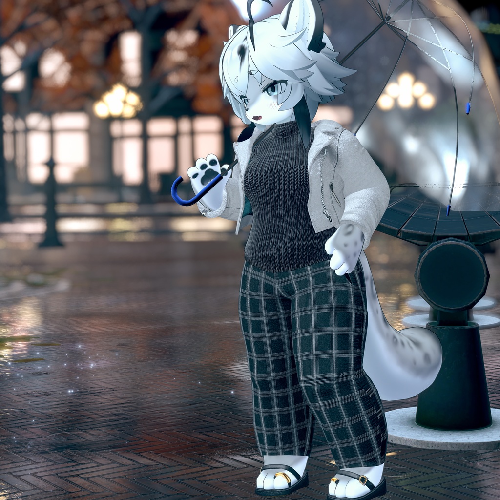 【しっぽ穴あり】きれいめパンツ