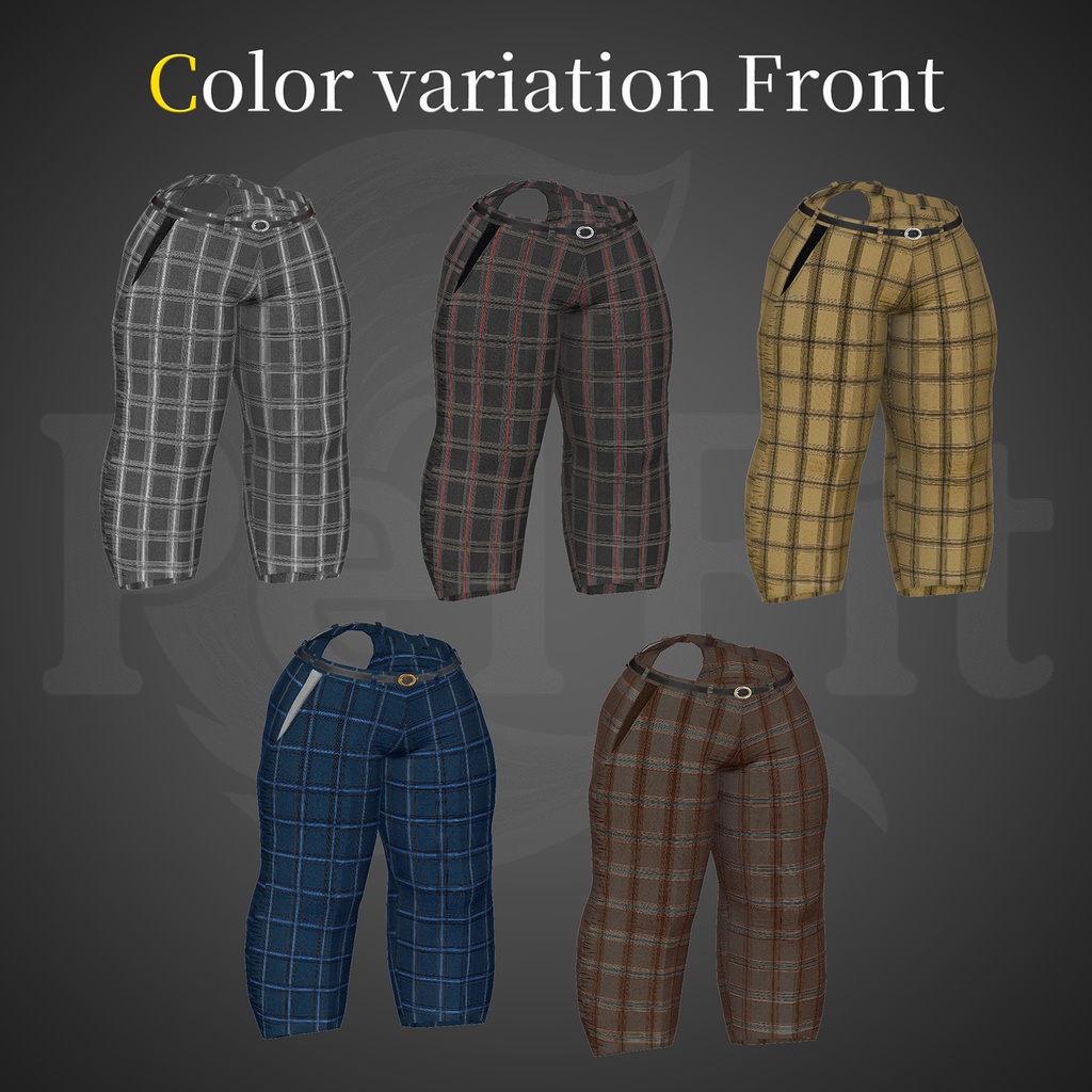 【しっぽ穴あり】きれいめパンツ