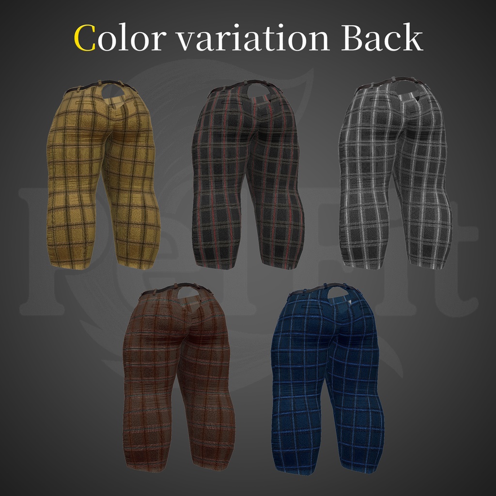 【しっぽ穴あり】きれいめパンツ