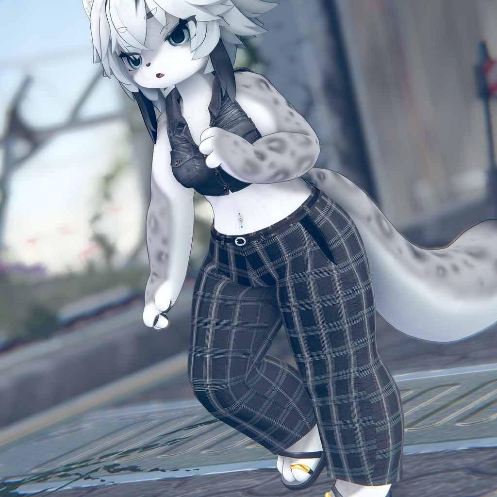 【しっぽ穴あり】きれいめパンツ