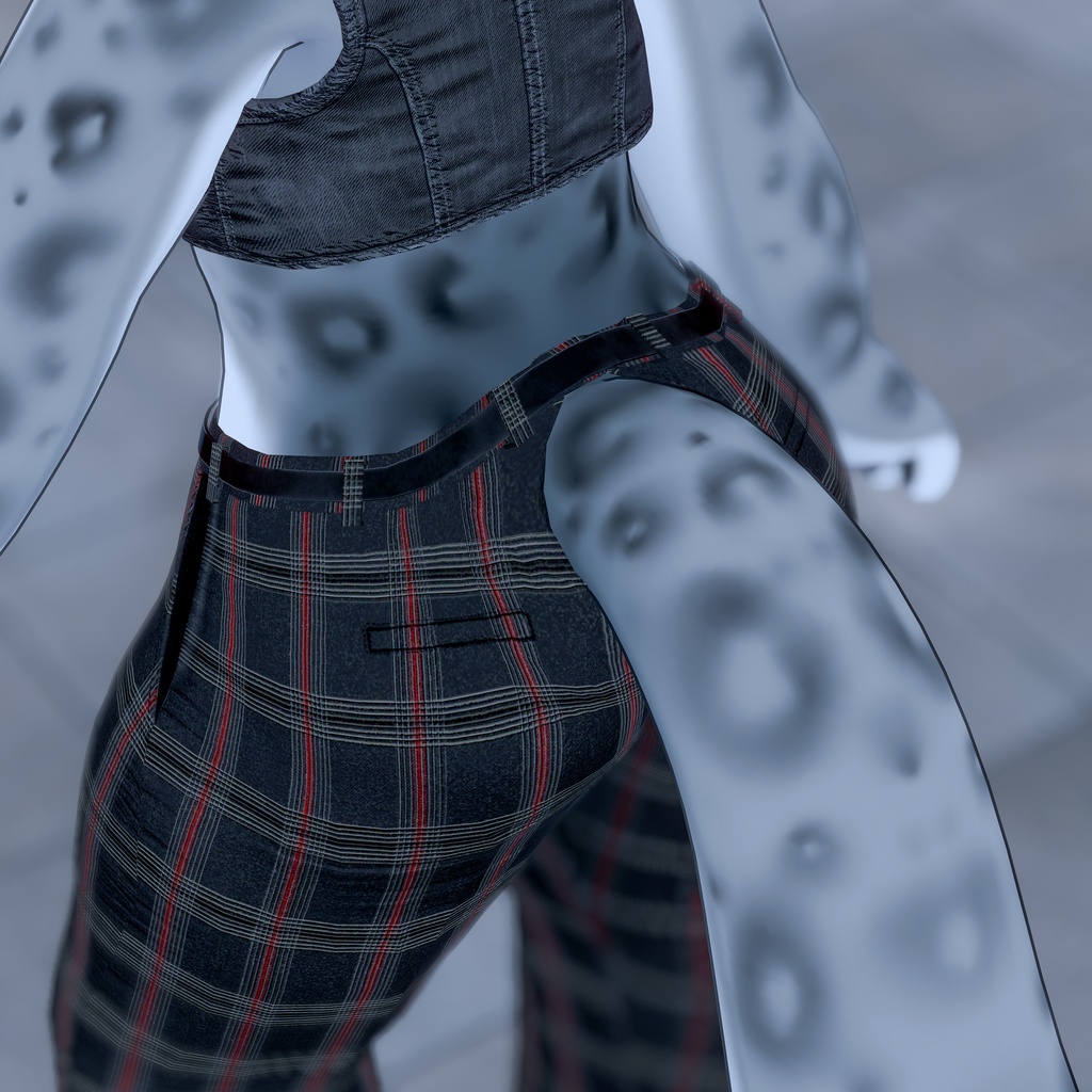 【しっぽ穴あり】きれいめパンツ