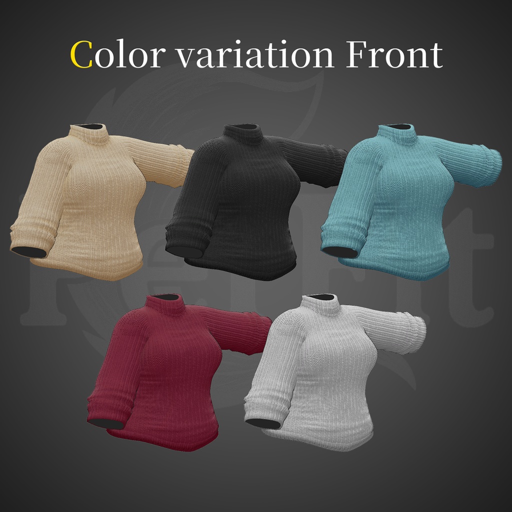 タートルネックセーター【ノーマルサイズ】