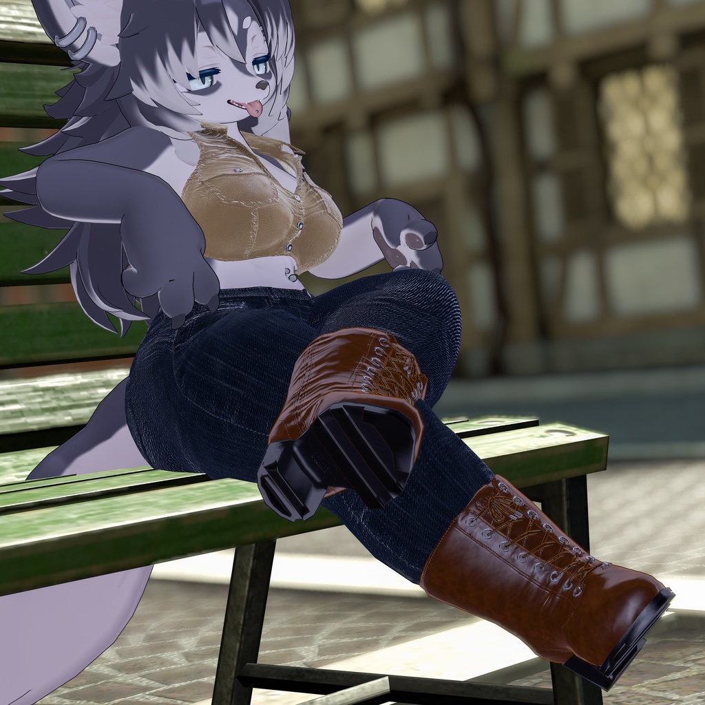 【ファーの付け外し可能】 LaceUp Boots