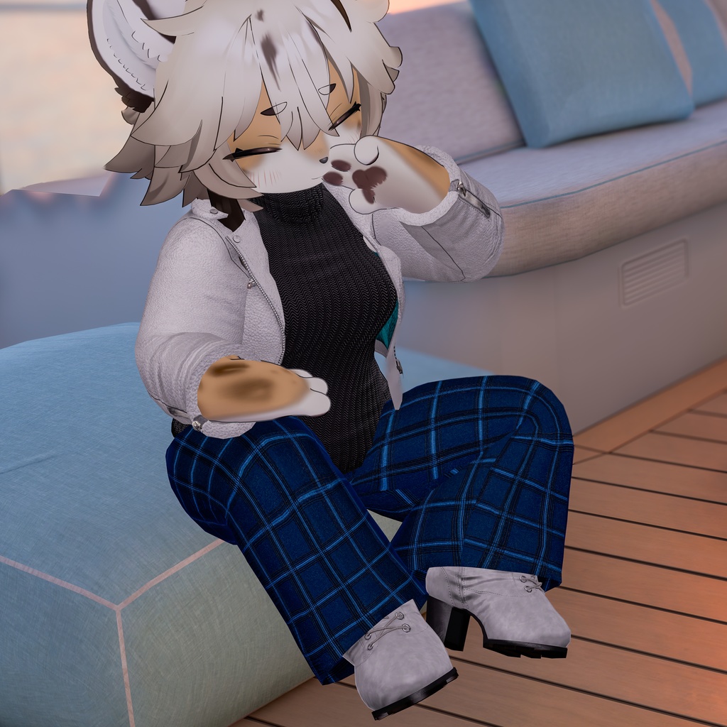 【ファーの付け外し可能】 LaceUp Boots