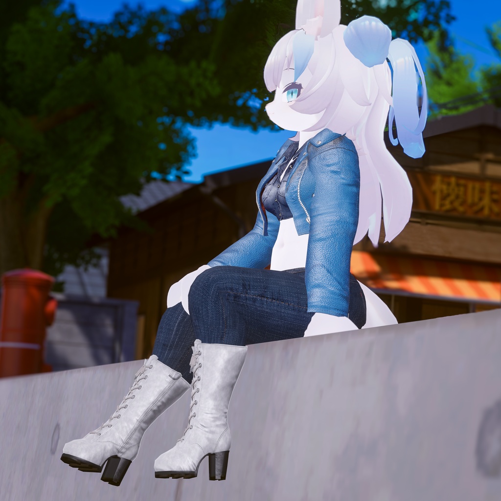 【ファーの付け外し可能】 LaceUp Boots