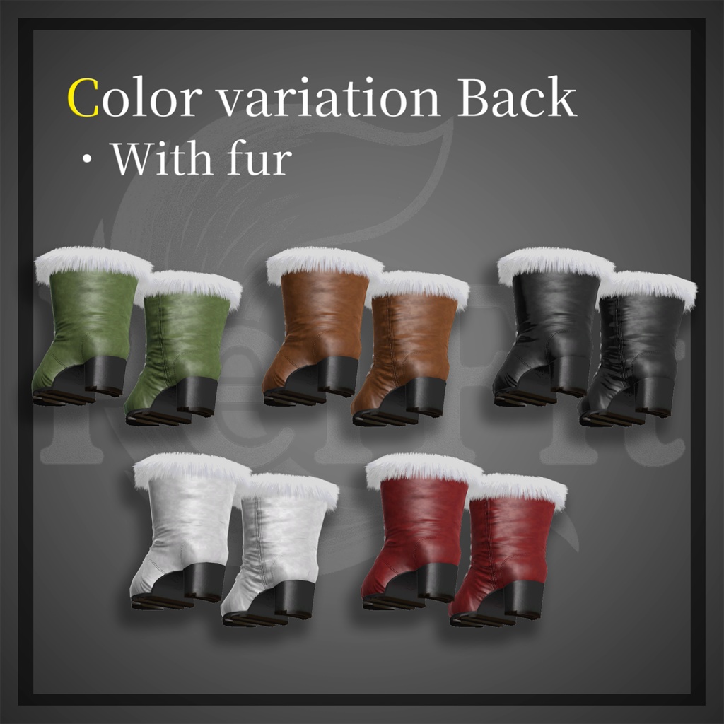 【ファーの付け外し可能】 LaceUp Boots