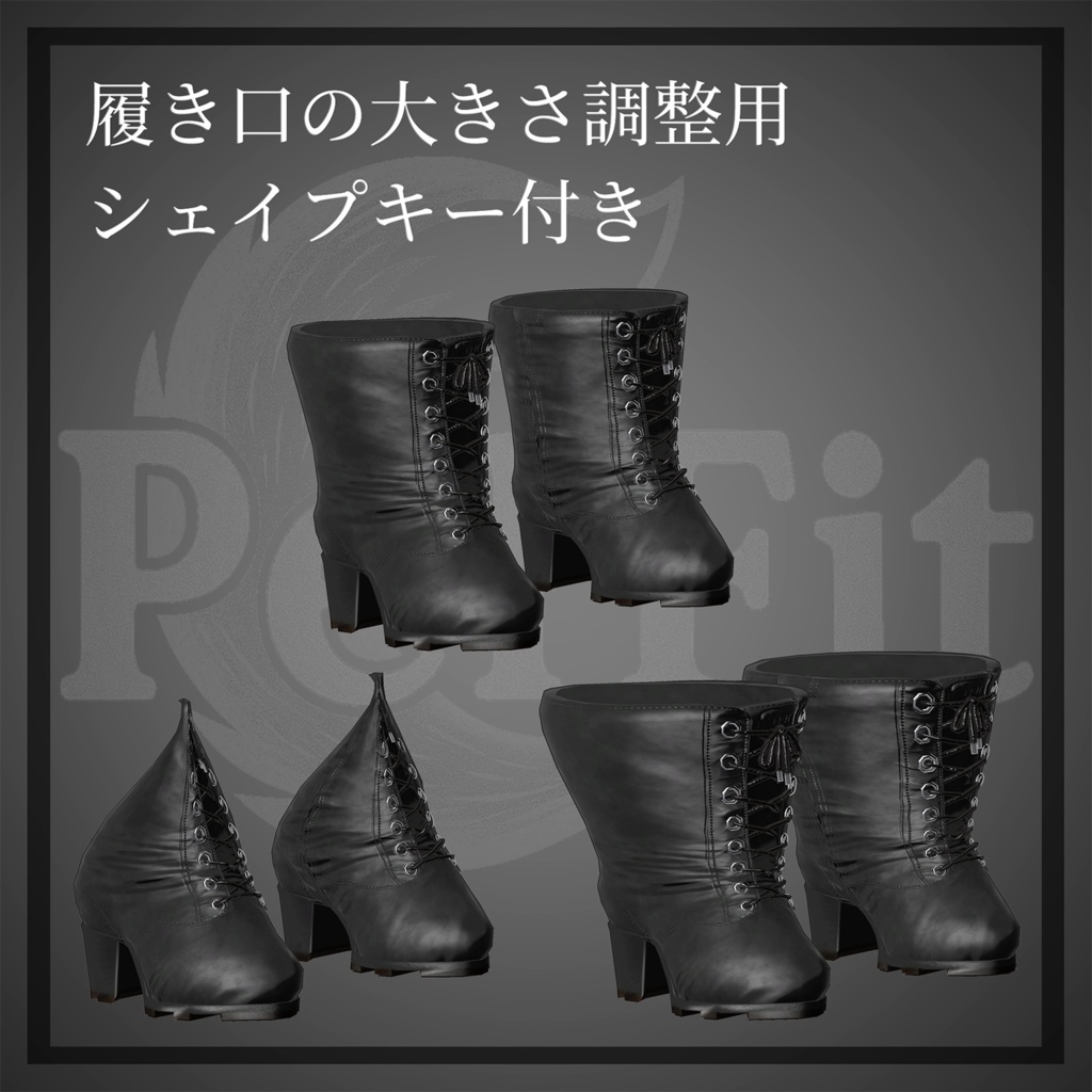 【ファーの付け外し可能】 LaceUp Boots