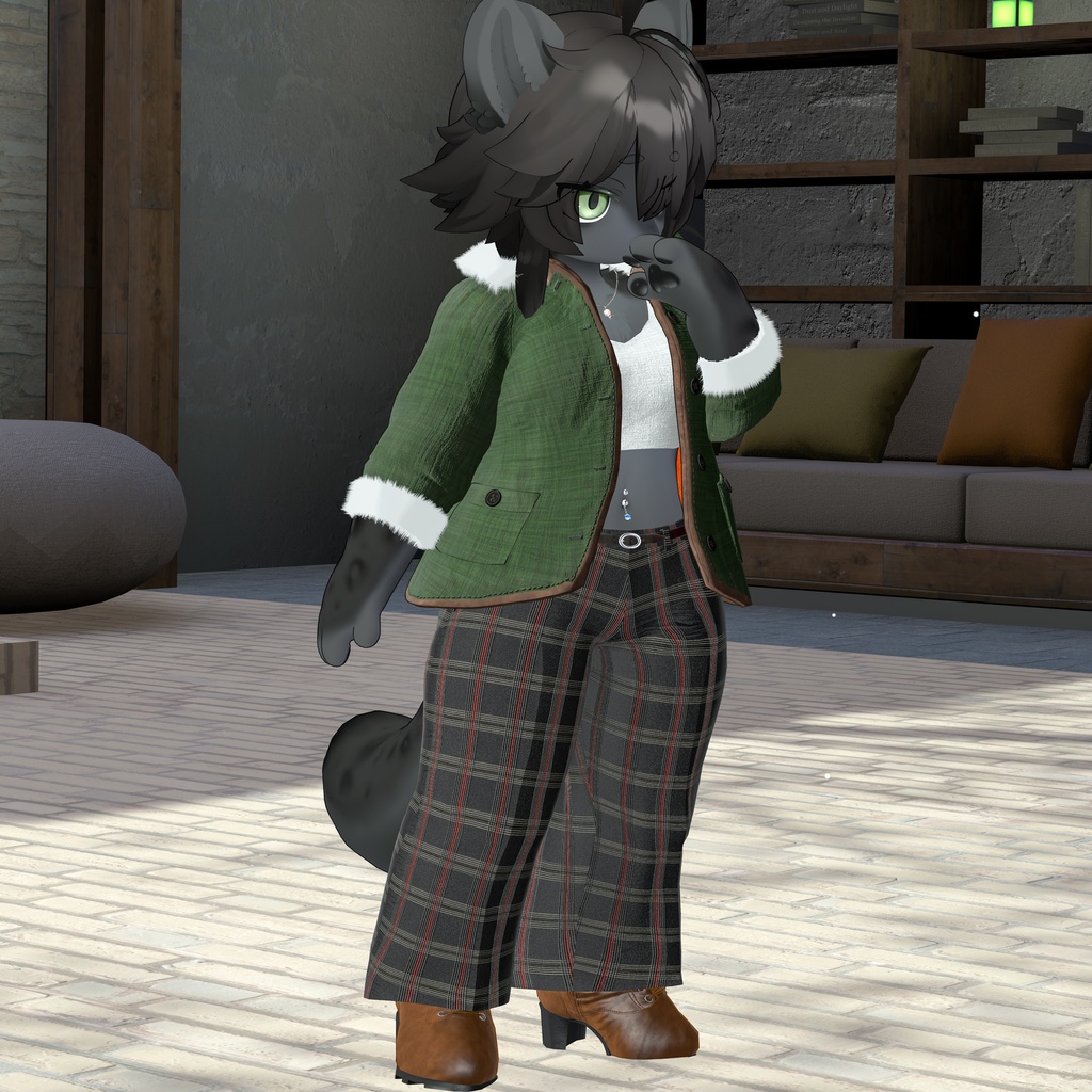 【あったかファーつき】ショートコート