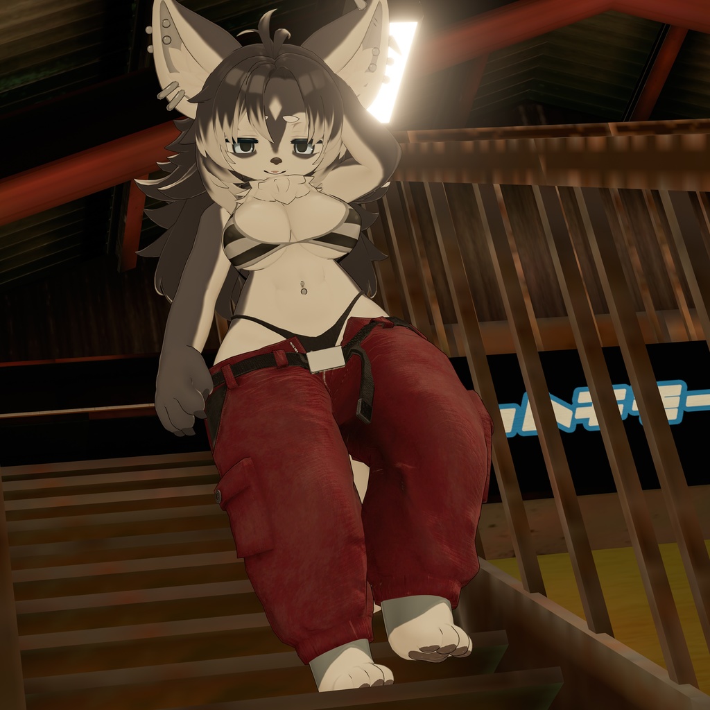 【見せパン上等!!】やんちゃな作業ズボン