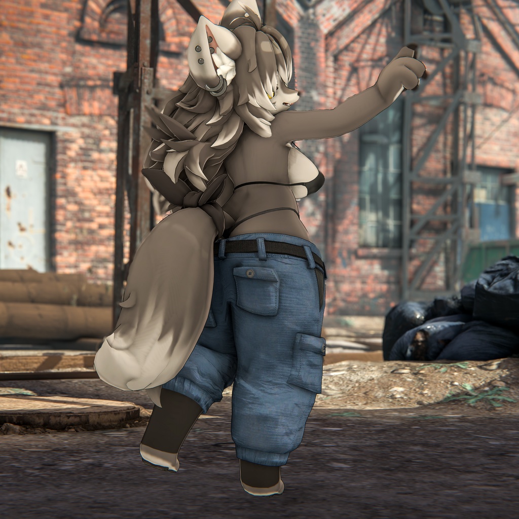 【見せパン上等!!】やんちゃな作業ズボン