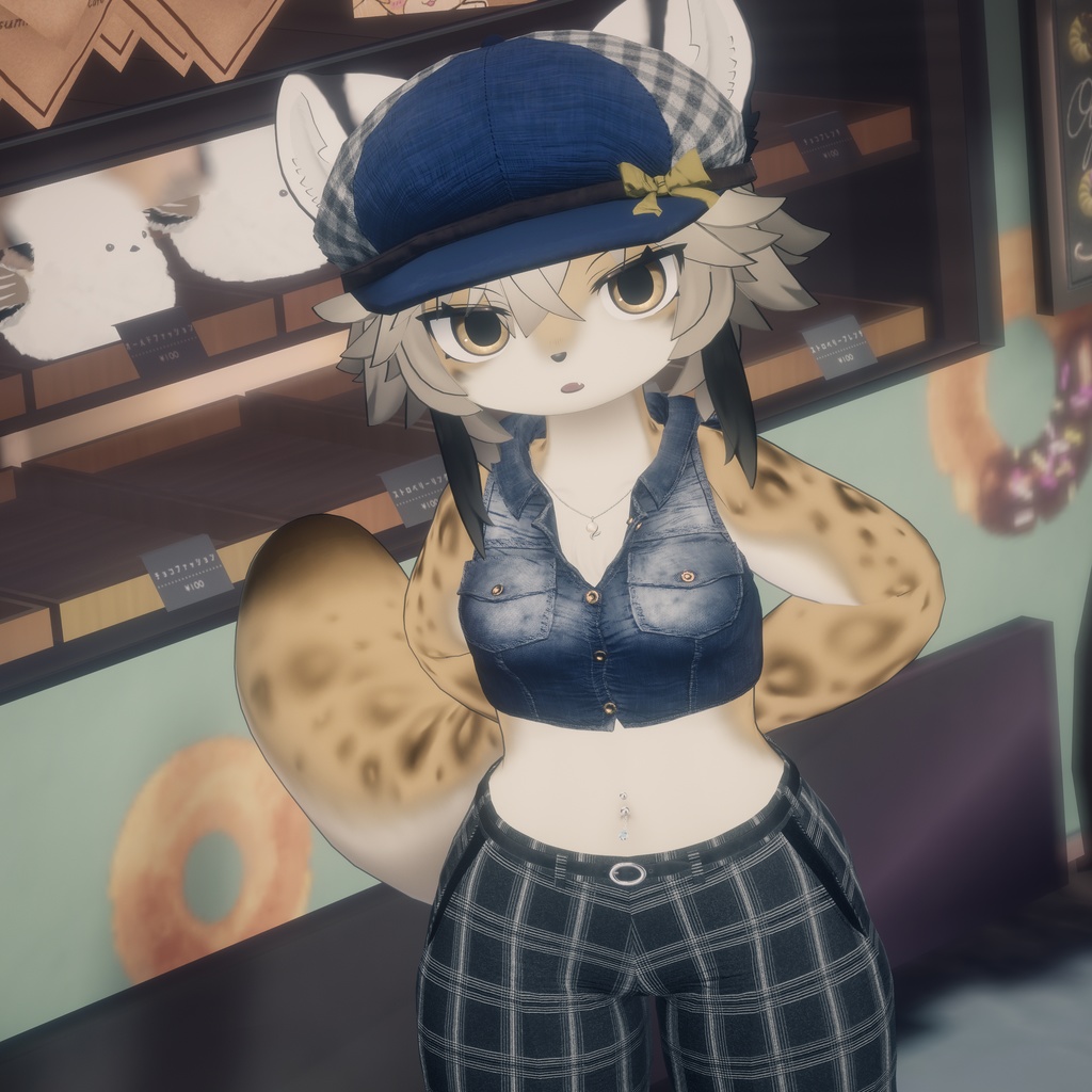 【ケモ耳穴あり!】Baker Boy Cap