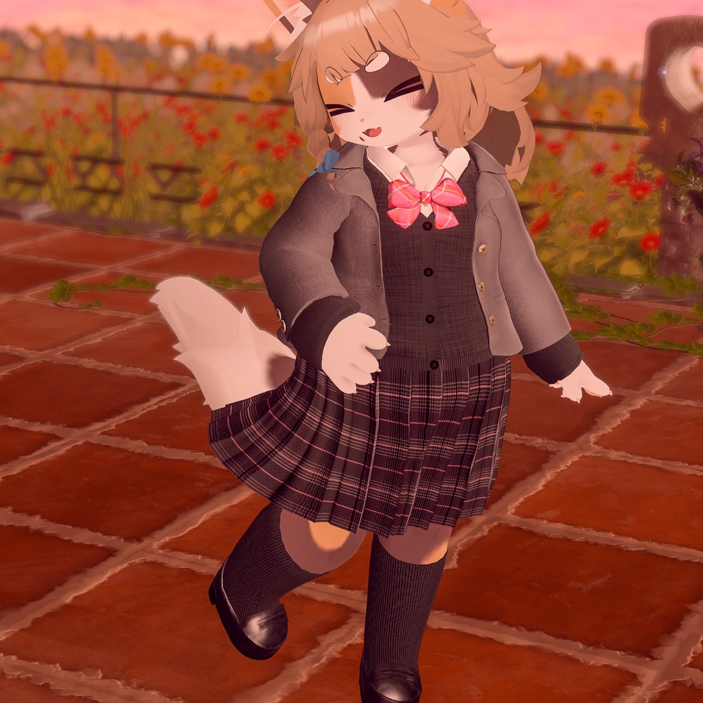 【けもの学園高等部】女子学生服