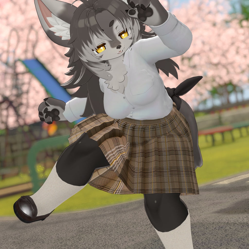 【けもの学園高等部】女子学生服