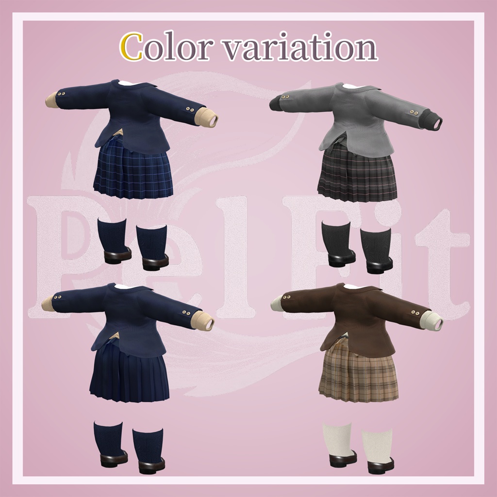 【けもの学園高等部】女子学生服