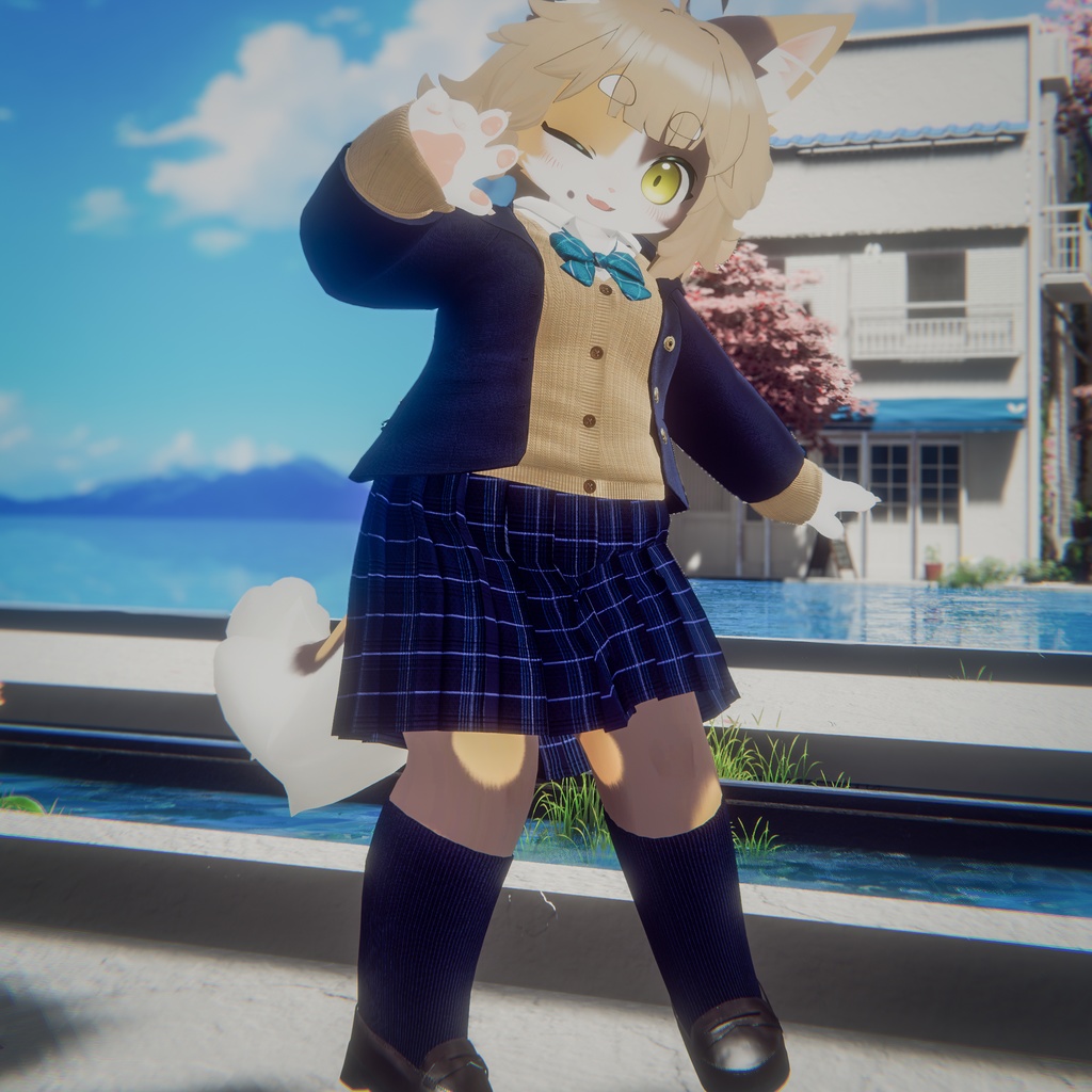 【けもの学園高等部】女子学生服