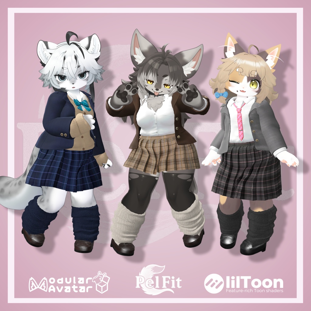 【けもの学園高等部】女子学生服