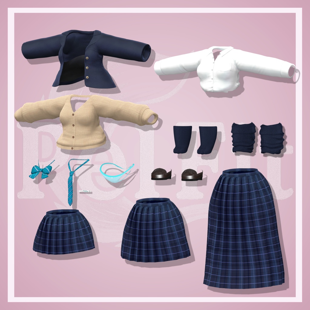 【けもの学園高等部】女子学生服