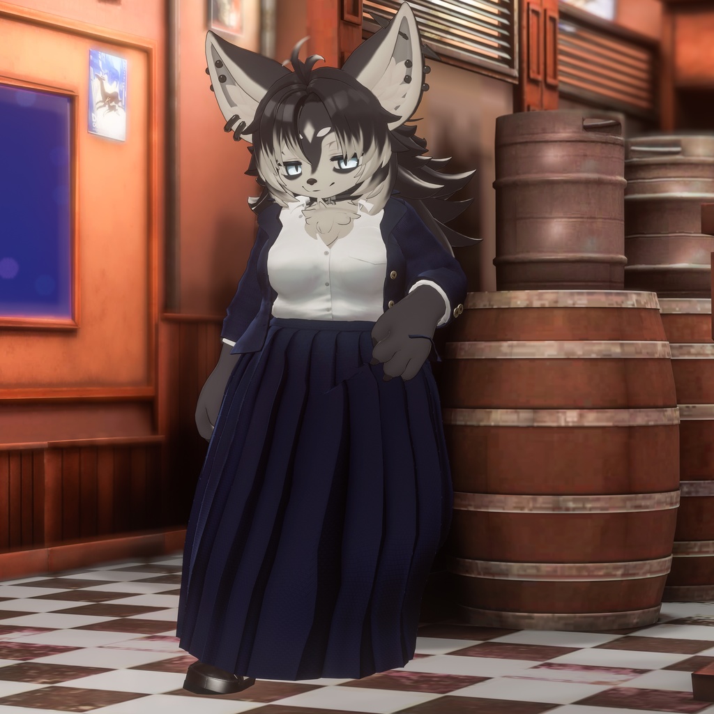 【けもの学園高等部】女子学生服