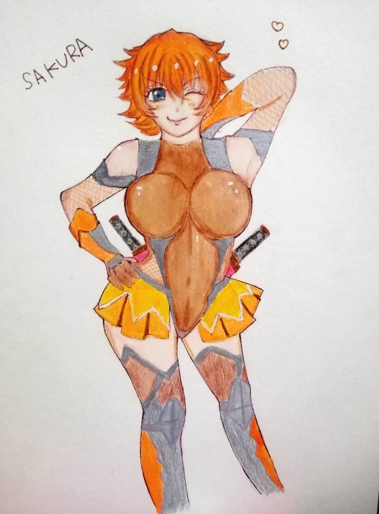 井河さくらB5サイズイラスト