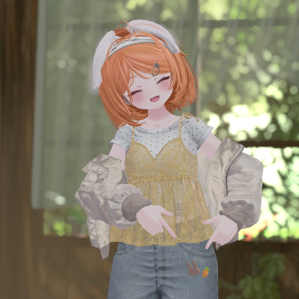 【無料】カラフルうさぎピン【~10/8まで】