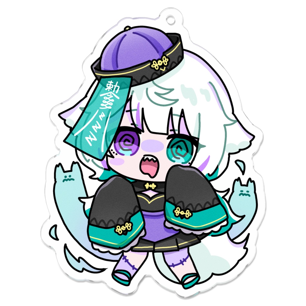 ハロウィンアクリルキーホルダー_キョンシー