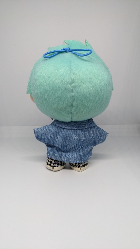 シャツ デニム ジャケット前開き(デニム襟、白襟)