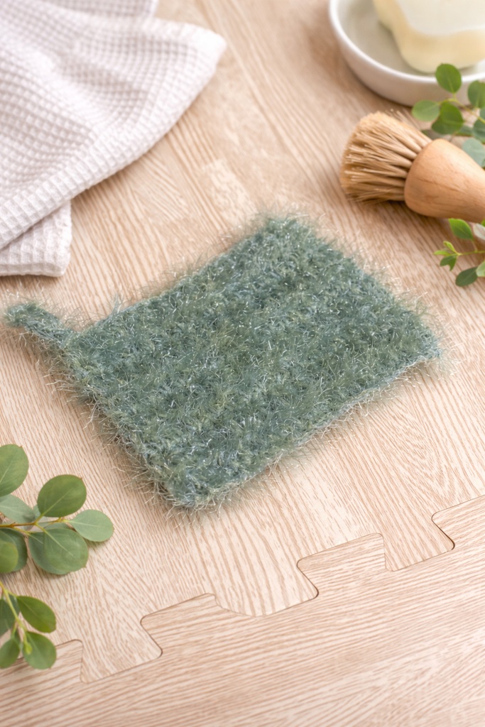 手編みのキッチンたわし