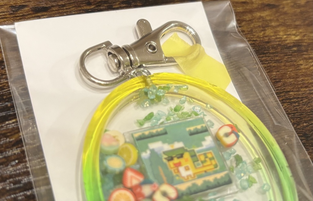 アハウ シャカシャカキーホルダー(ハンドメイド)