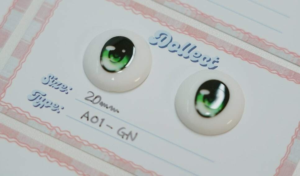【A01 Lumi Type】アニメタイプ レジンアイ｜20mm / 全12色