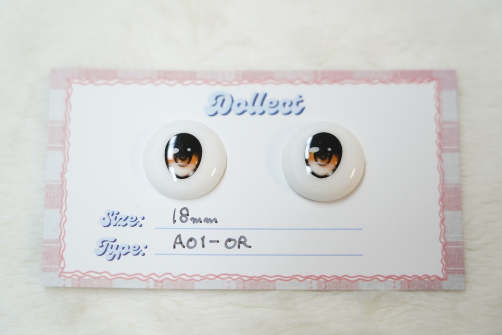 【A01 Lumi Type】アニメタイプ レジンアイ｜18mm / 全12色