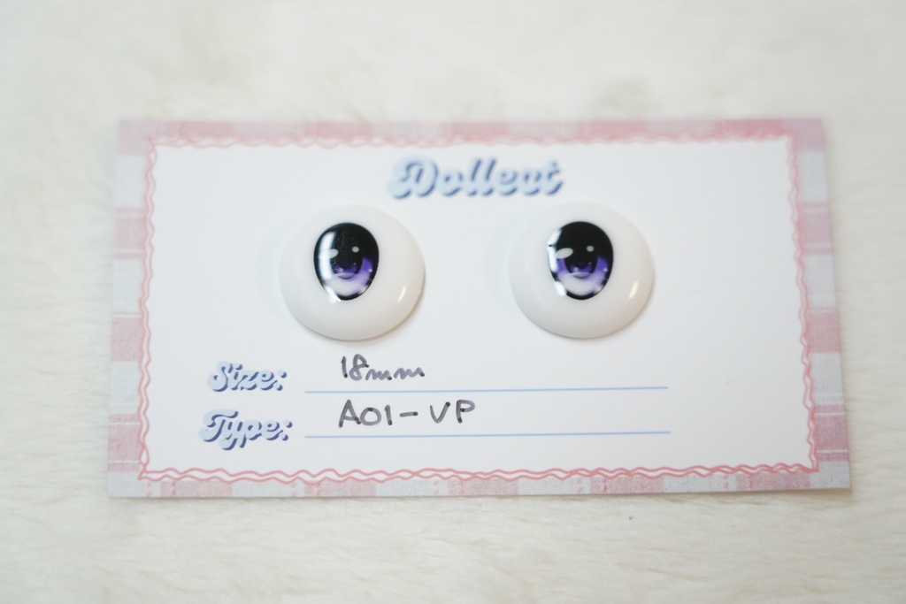 【A01 Lumi Type】アニメタイプ レジンアイ｜18mm / 全12色