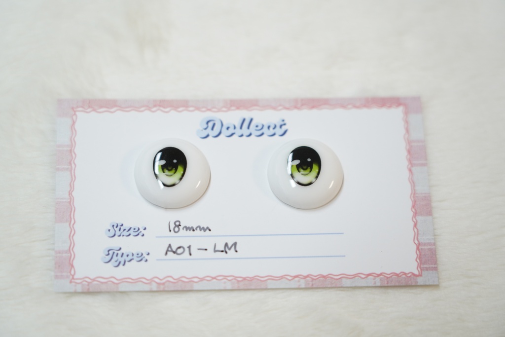 【A01 Lumi Type】アニメタイプ レジンアイ｜18mm / 全12色
