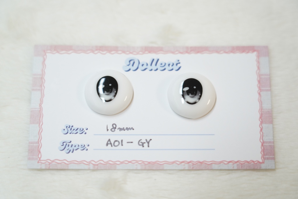 【A01 Lumi Type】アニメタイプ レジンアイ｜18mm / 全12色