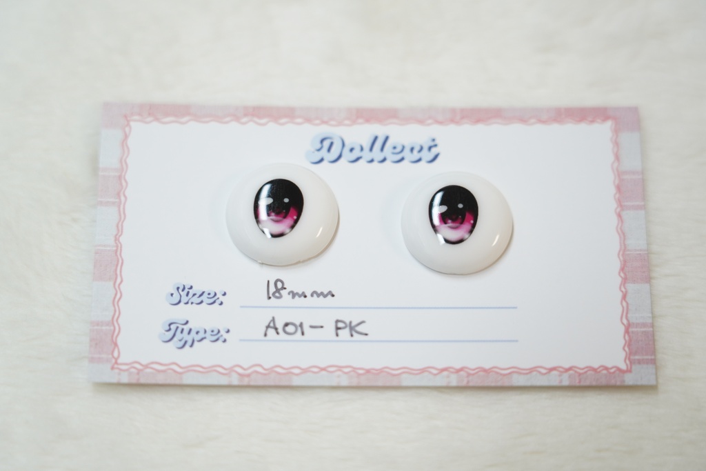 【A01 Lumi Type】アニメタイプ レジンアイ｜18mm / 全12色