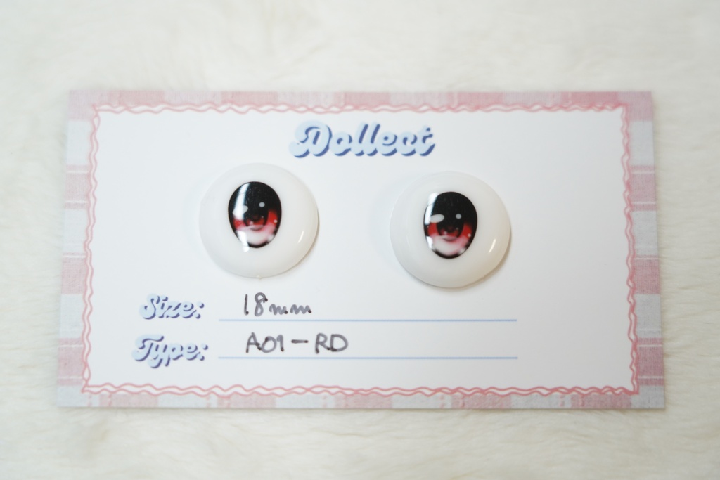 【A01 Lumi Type】アニメタイプ レジンアイ｜18mm / 全12色