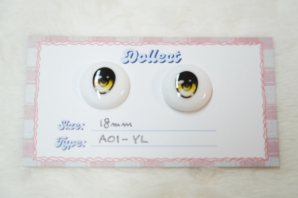 【A01 Lumi Type】アニメタイプ レジンアイ｜18mm / 全12色