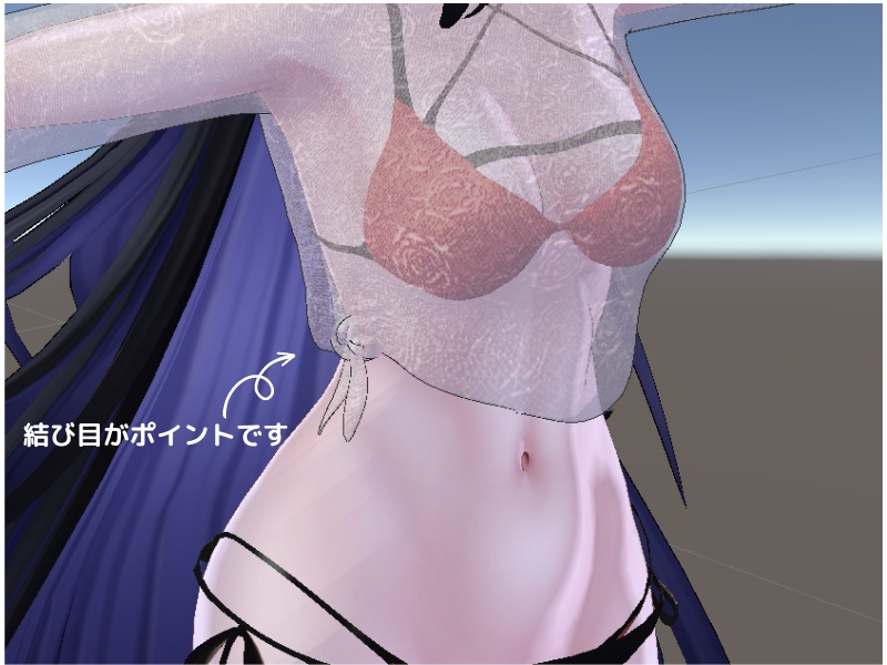 【ラシューシャ対応】レースシャツビキニ