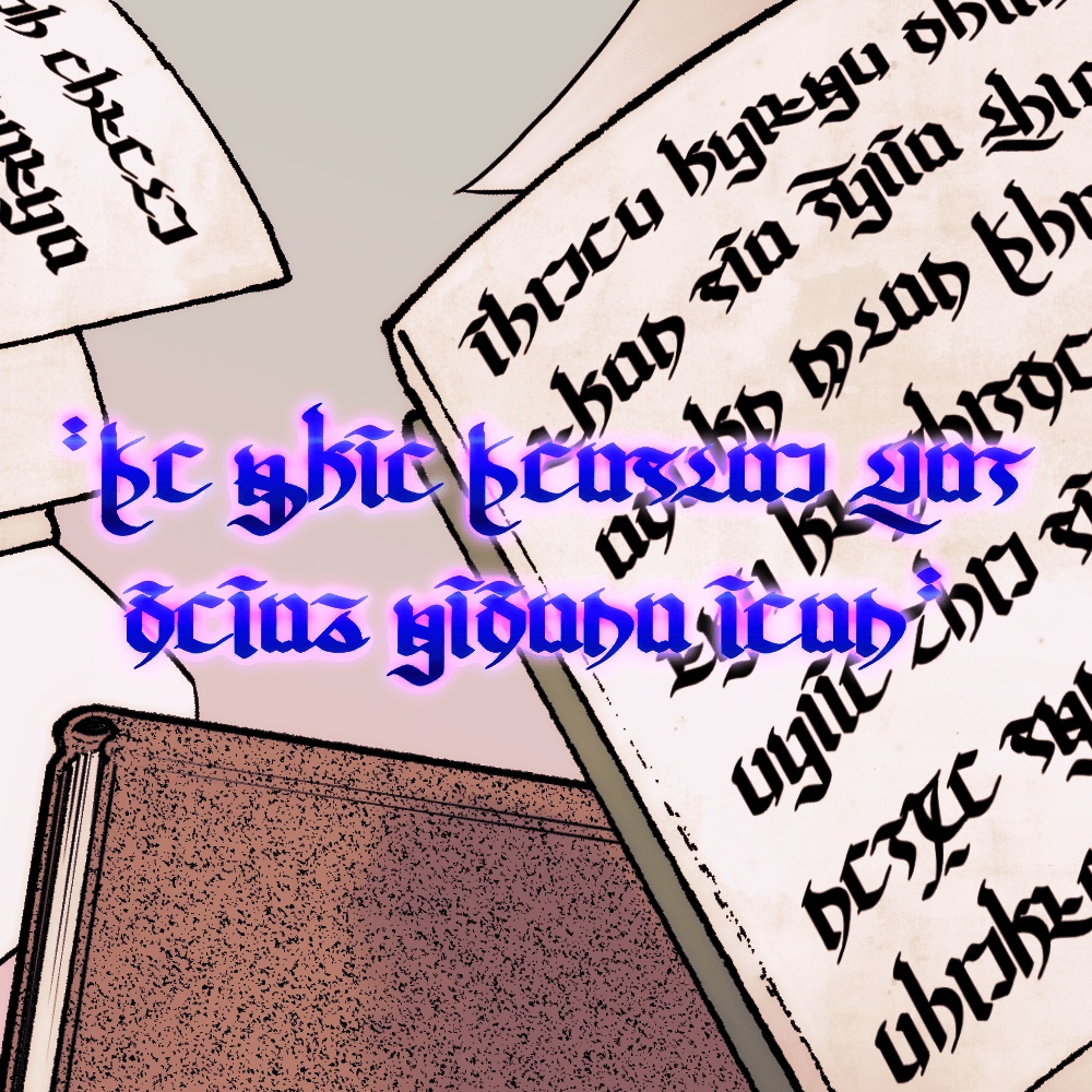 ブラックレターファンタジー文字フォント 6+6種