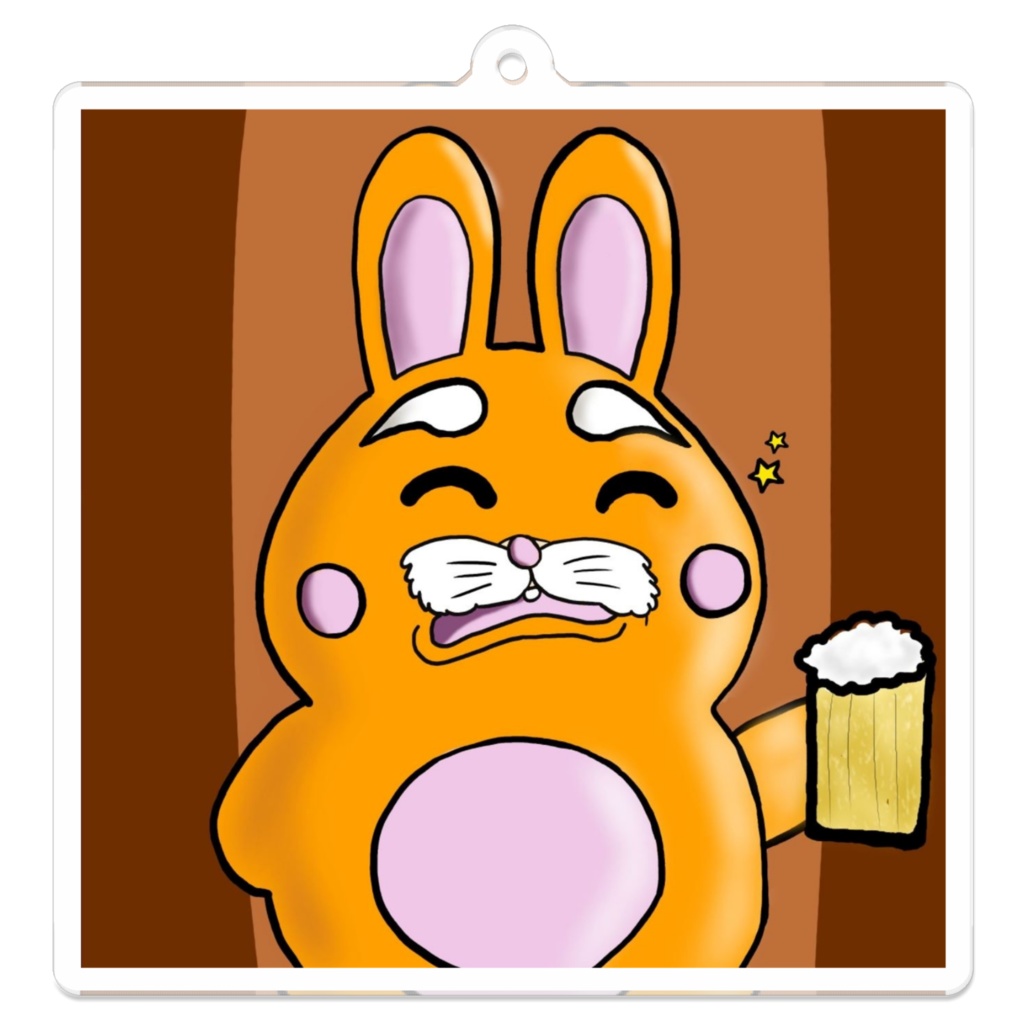 Usagi beer keychain