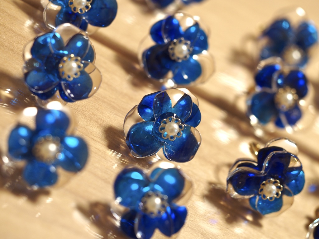 宇宙花イヤリング・ピアス