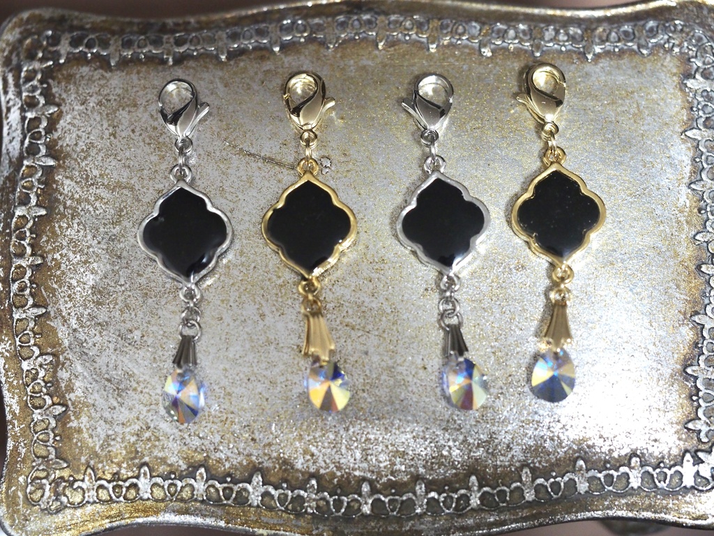 石付き螺鈿細工風チャーム