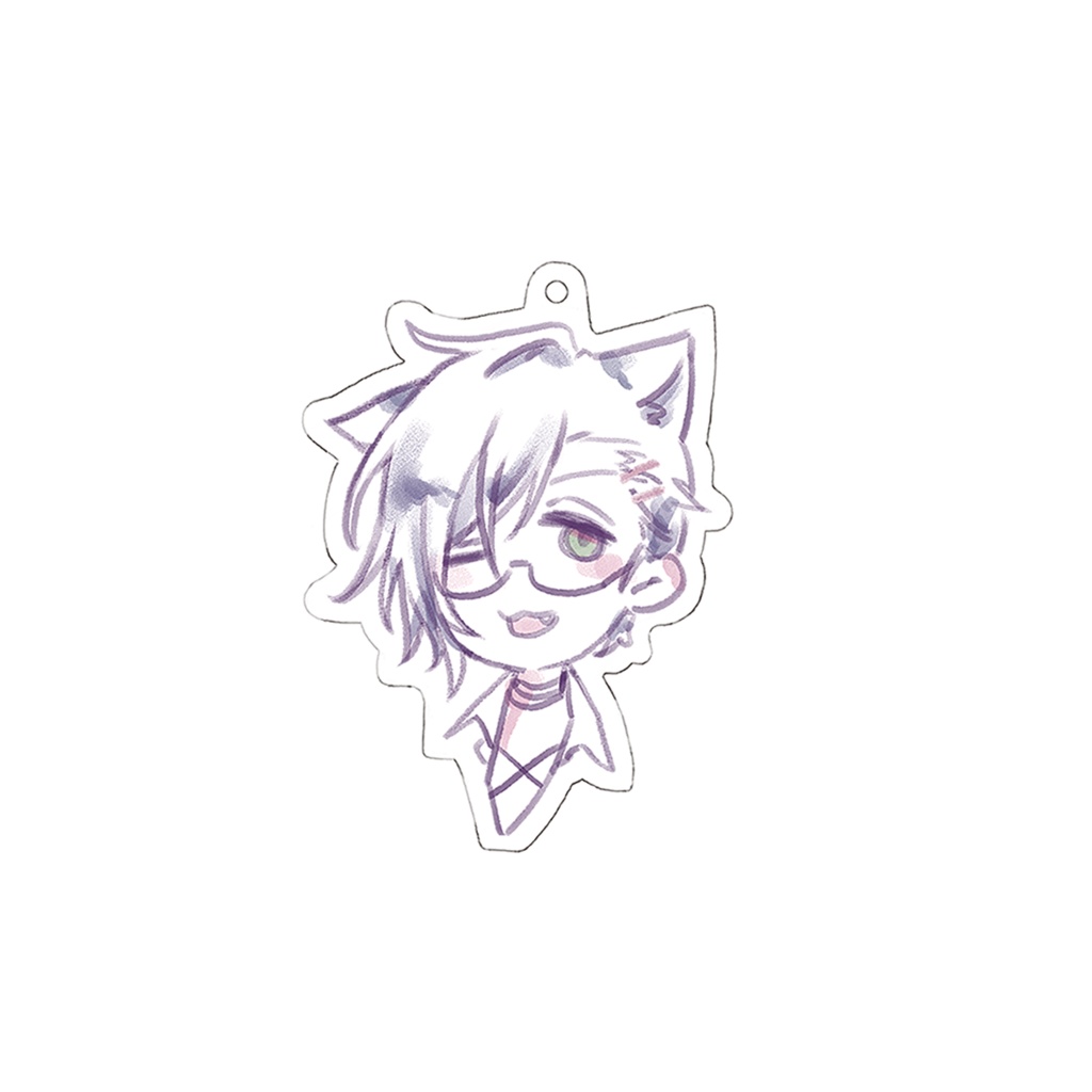 ねこあかしくんアクリルキーホルダー