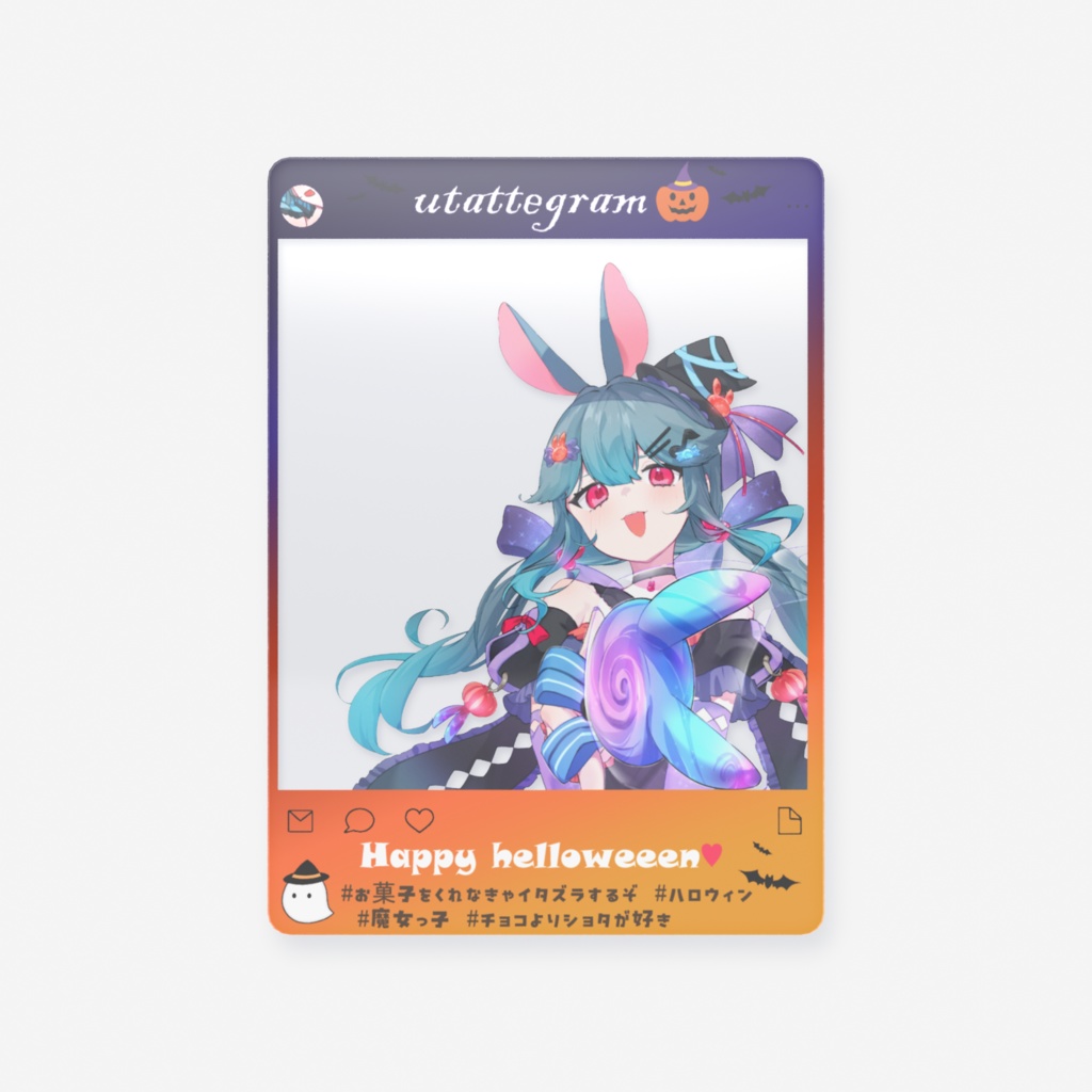 【期間限定】SNS風クリアカード(2025ハロウィンver.)