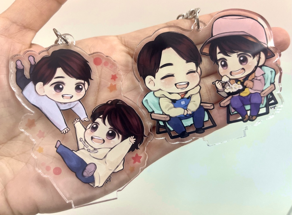 くろあだアクキー(スタンド付)